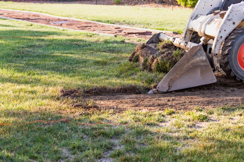 Yard Drainage Ditch Installation