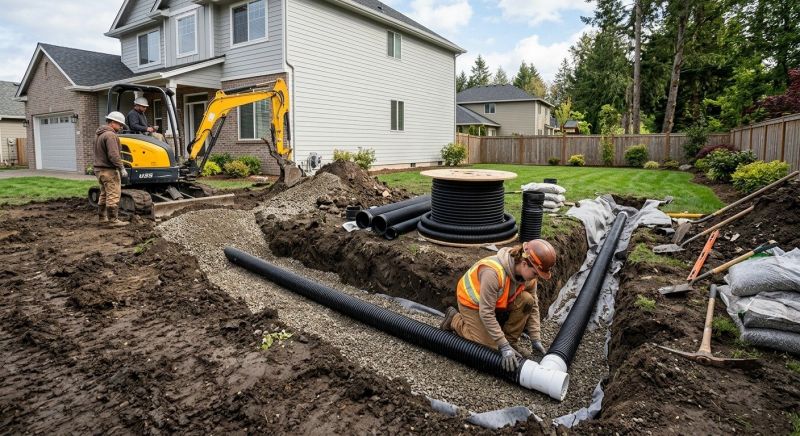 Outdoor Drain Installation in Birmingham, AL